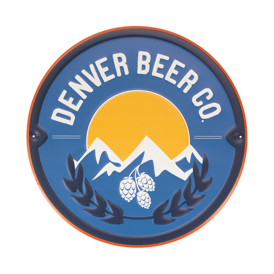Denver Beer Co Tin Tacker 15"