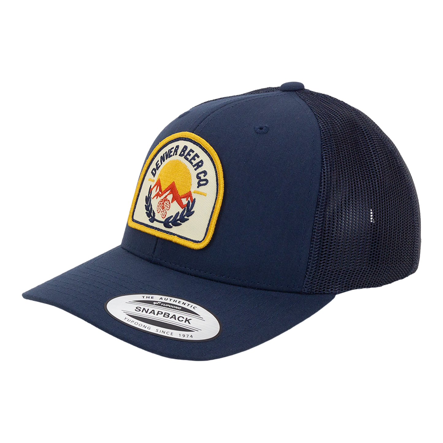 Navy Patch Trucker Hat